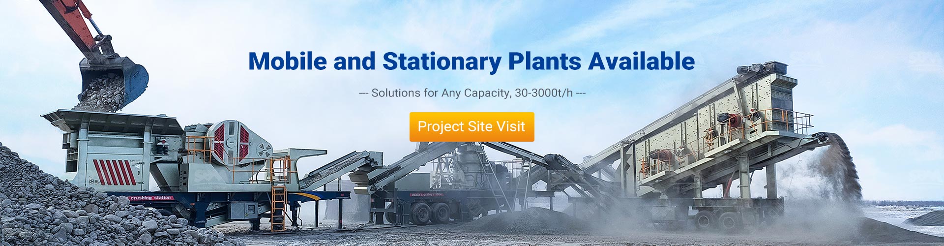 mobile and stationary plants available